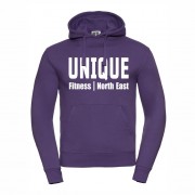 Unique Fitness Hooded Sweatshirt - White print only